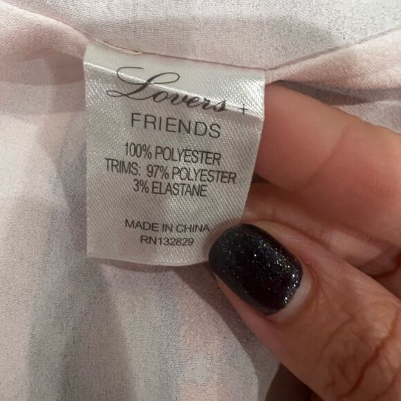 REVOLVE Lovers + Friends Blush Lilac Kitty Cat Cutout Criss Cross Slip Maxi - Picture 11 of 14